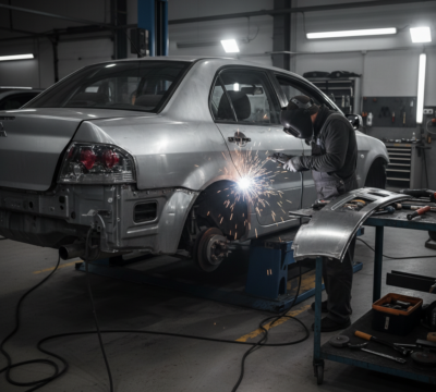 Установка и регулировка арок задних крыльев для Mitsubishi Lancer 9